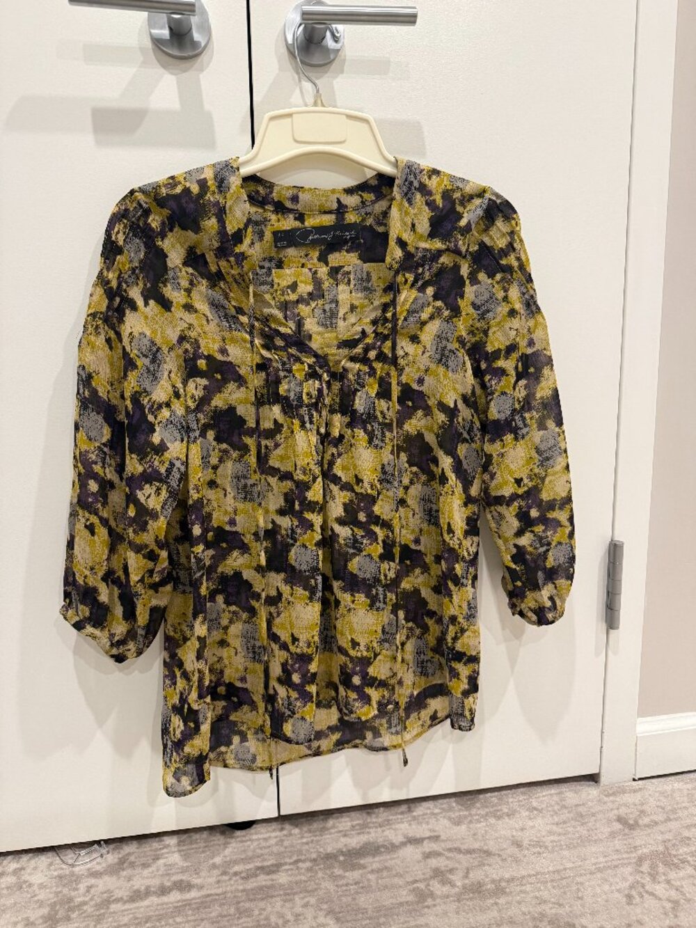 Patterson J. Kincaid Patterned Blouse – Size XS
